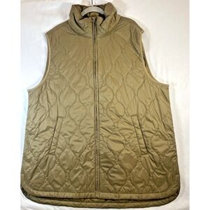Gap Mens Lightweight Vest XXL Tall Outdoor Cold Gear Brown Water Resistant